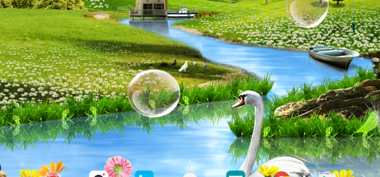 Animated summer landscape Animated summer landscape